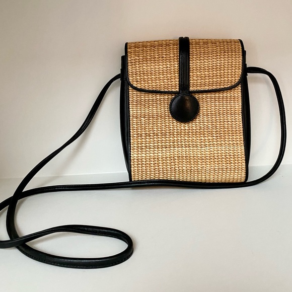 dokkim Bags Dokkim Ratan Straw Purse Crossbody Handbag Nantucket